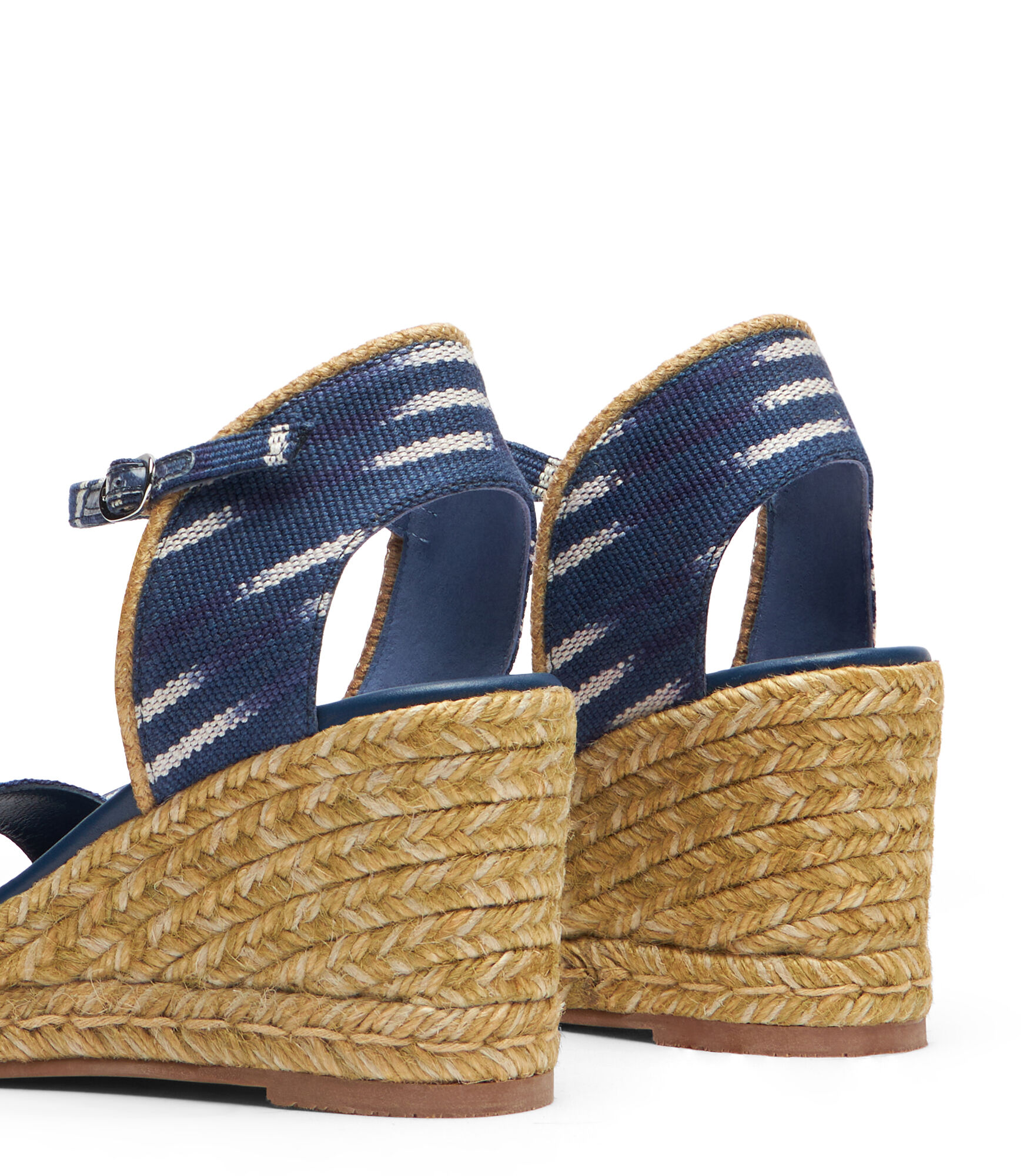 MIRELA II ESPADRILLE WEDGE in INDIGO for Women | Stuart Weitzman®