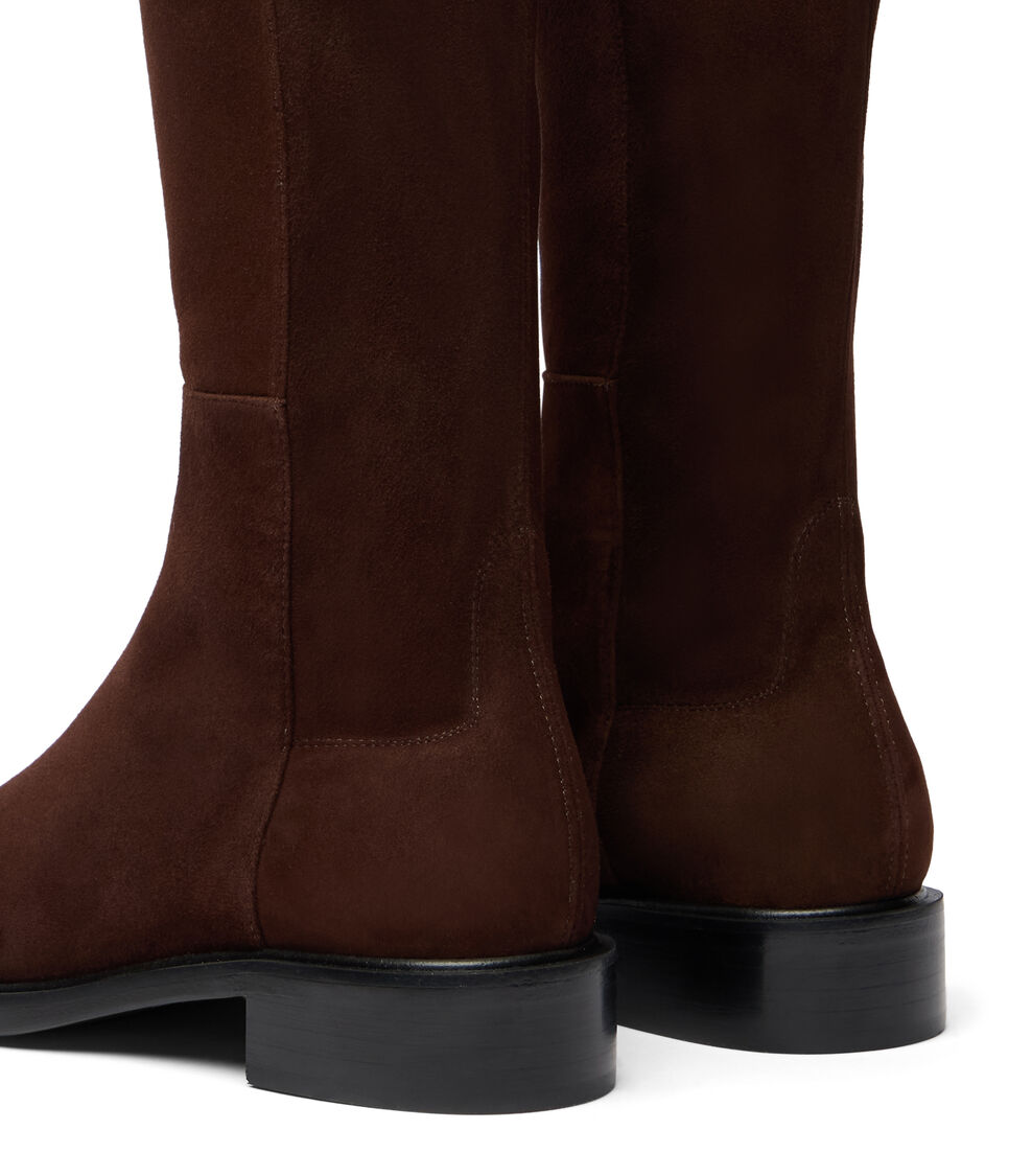 Stuart Weitzman 5050 GISELE KNEE-HIGH BOOT WALNUT/WALNUT/BLACK SM477SKKYJM