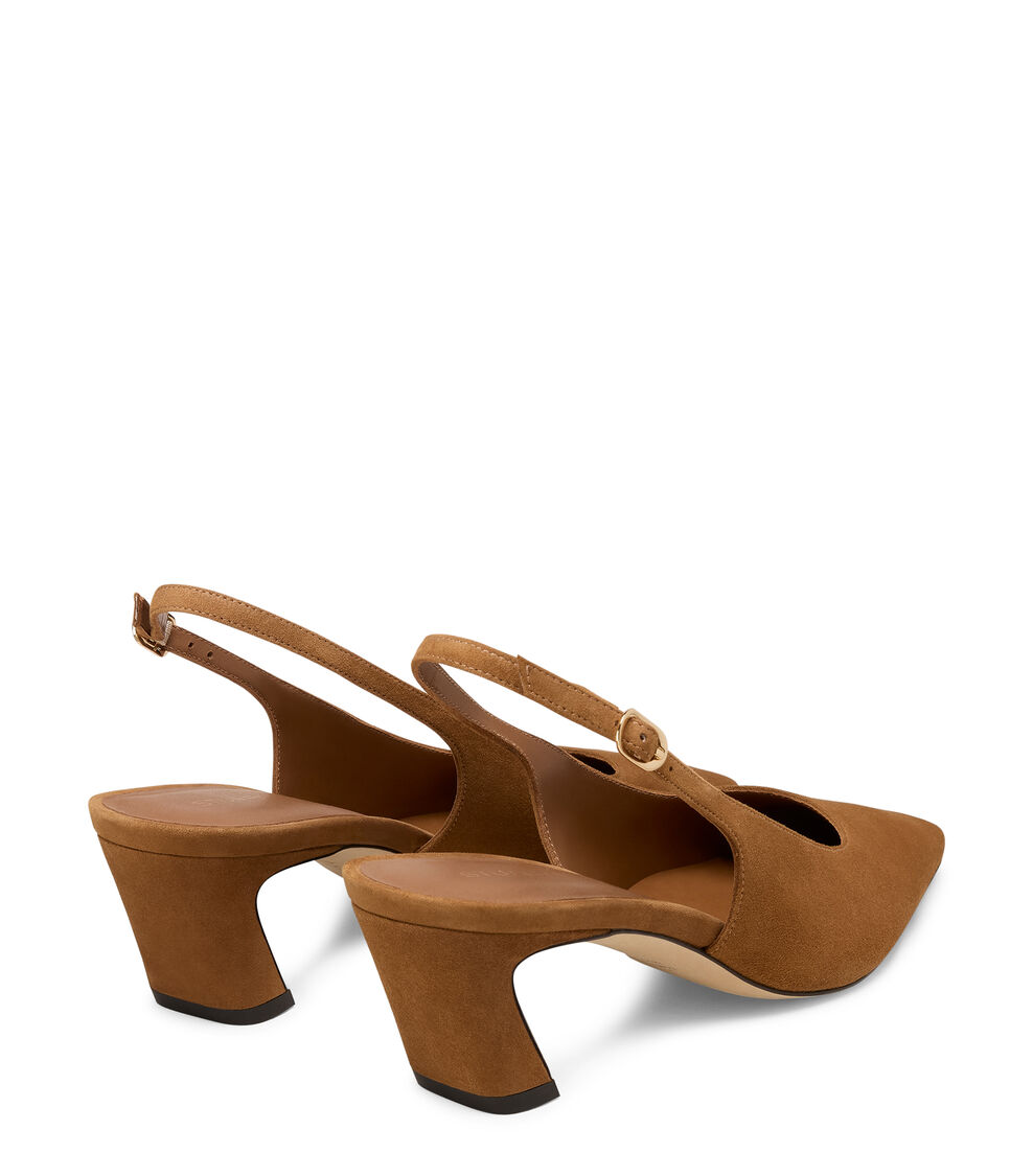 Stuart Weitzman STASSI SLINGBACK 50 TOASTED ALMOND SN059SUEQPI
