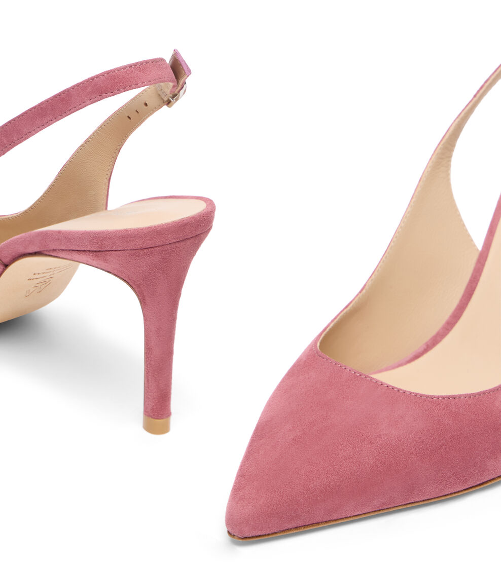 Stuart Weitzman STUART POWER SLINGBACK 75 DUSTY BERRY SL636SUEYGT