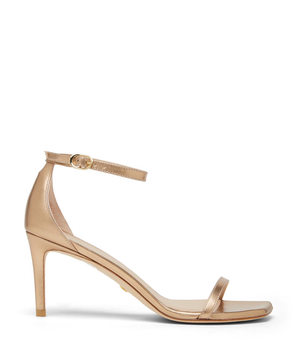 Stuart Weitzman NUDISTCURVE 75 SANDAL GOLD SA174LIDGLD
