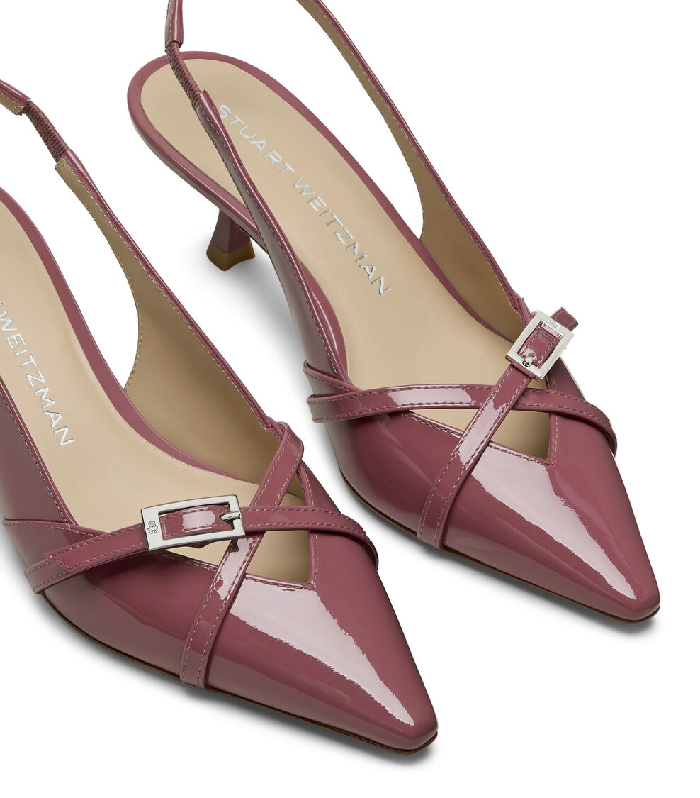 Stuart Weitzman GEORGIE SLINGBACK 50 DUSTY BERRY SM977PATYGT