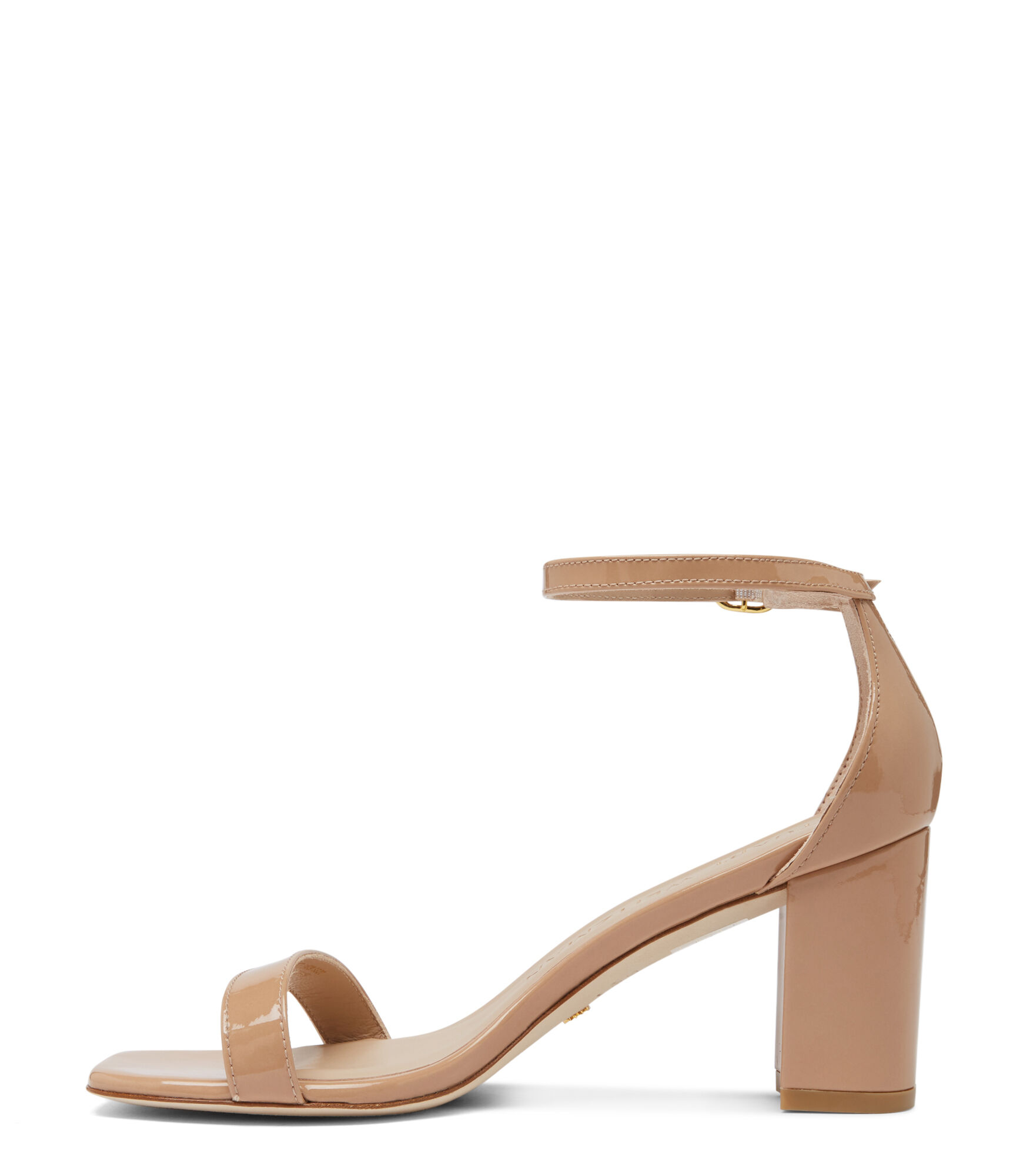 NUDISTCURVE 75 BLOCK SANDAL in BEIGE for Women Stuart Weitzman