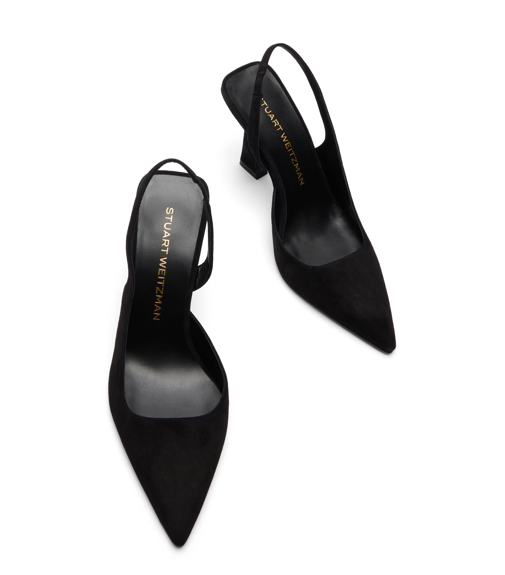 VINNIE 85 DORSAY SLINGBACK in BLACK for Women | Stuart Weitzman®
