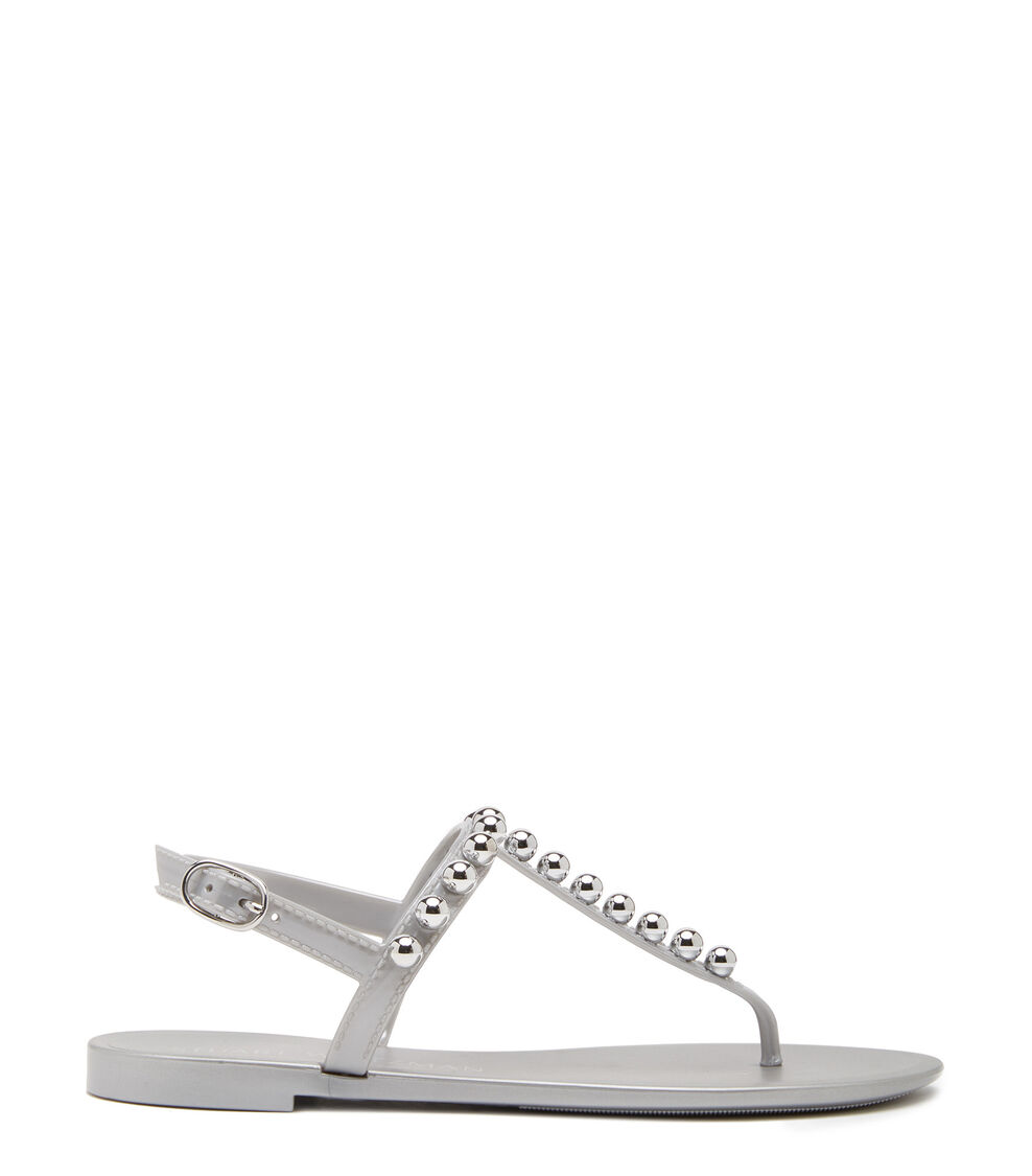 Stuart Weitzman GOLDIE JELLY SILVER SA027MEBTSX