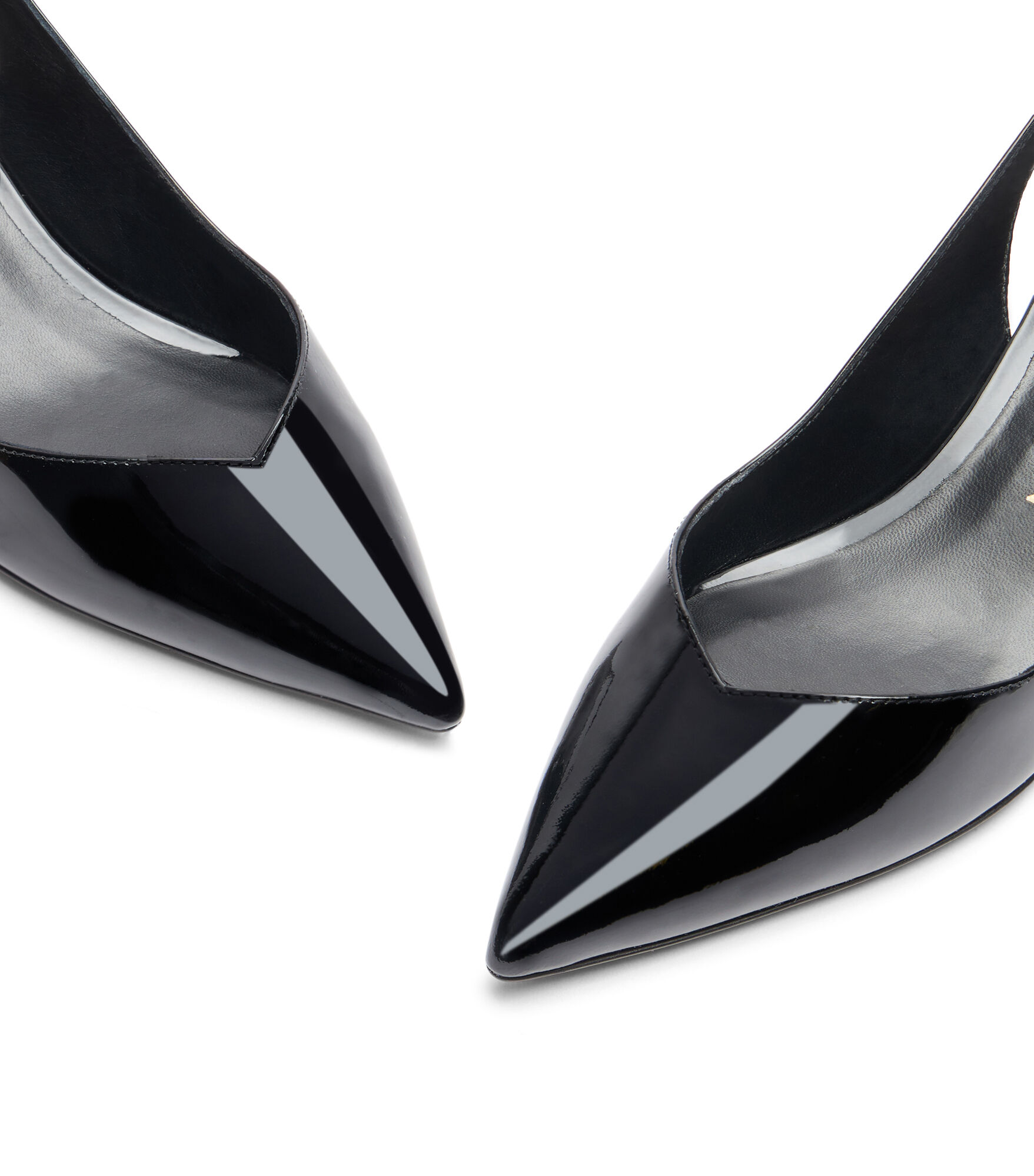 Stuart Weitzman Mondrian 50MM Slingback Pump Patent Leather