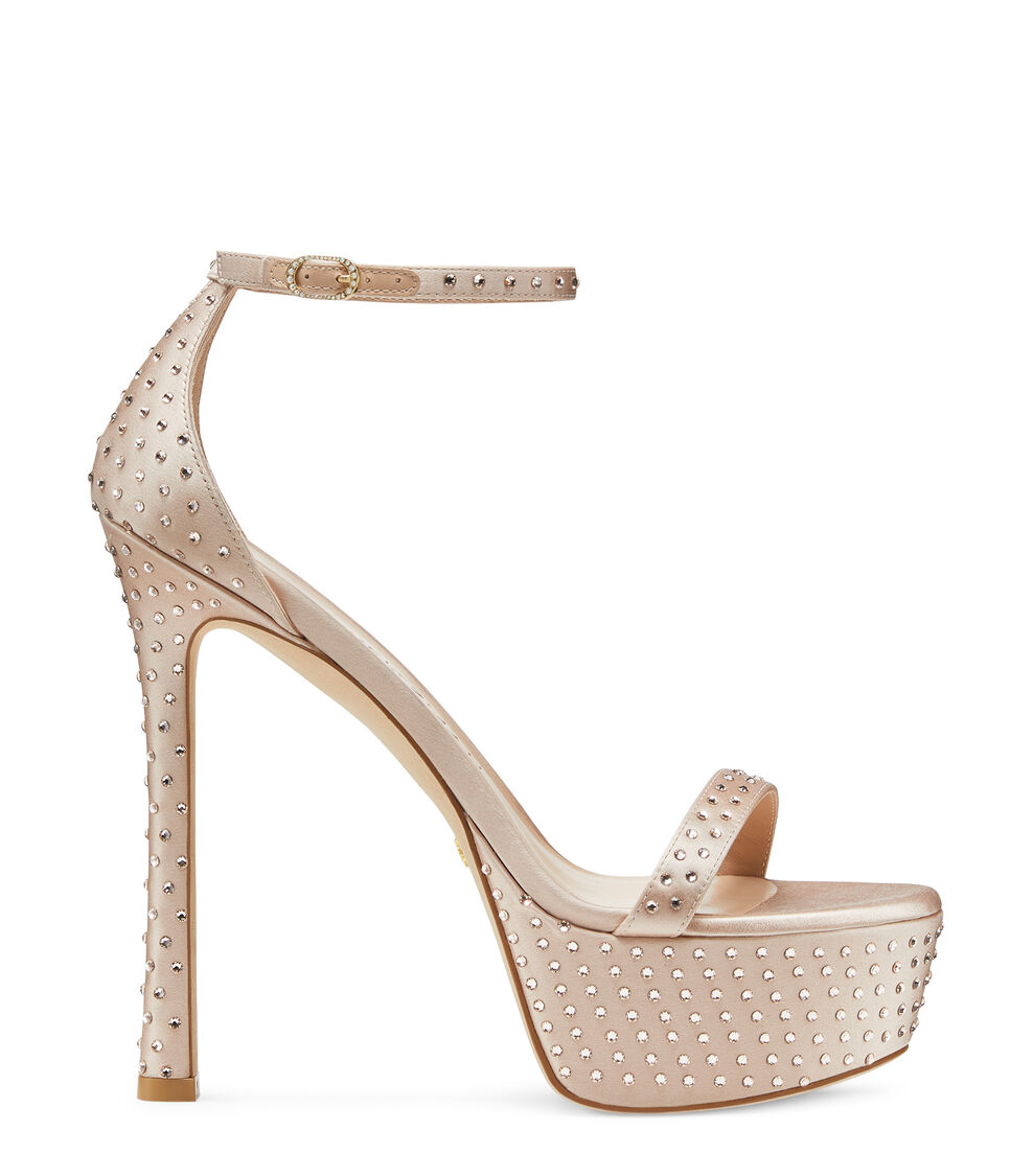 Stuart Weitzman NUDISTCURVE HOLLYWOOD SHINE SANDAL MARR&Oacute;N ADOBE SB851SAYUK4