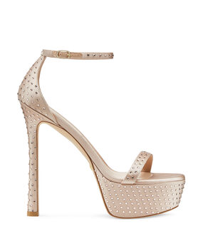 Stuart Weitzman NUDISTCURVE HOLLYWOOD SHINE SANDAL ADOBE SB851SAYUK4