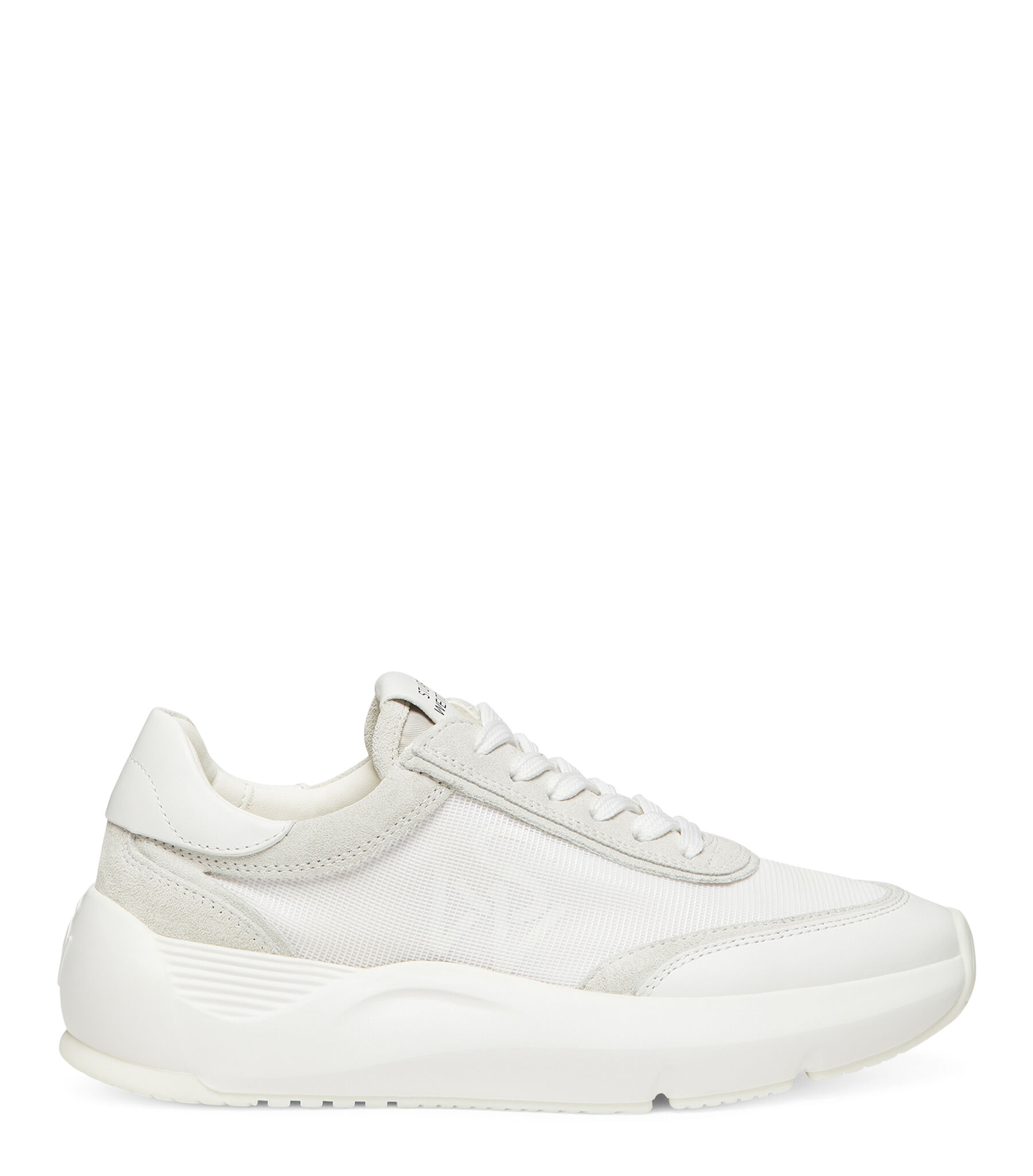 SW GLIDE LACE-UP SNEAKER in WHITE for Women | Stuart Weitzman®