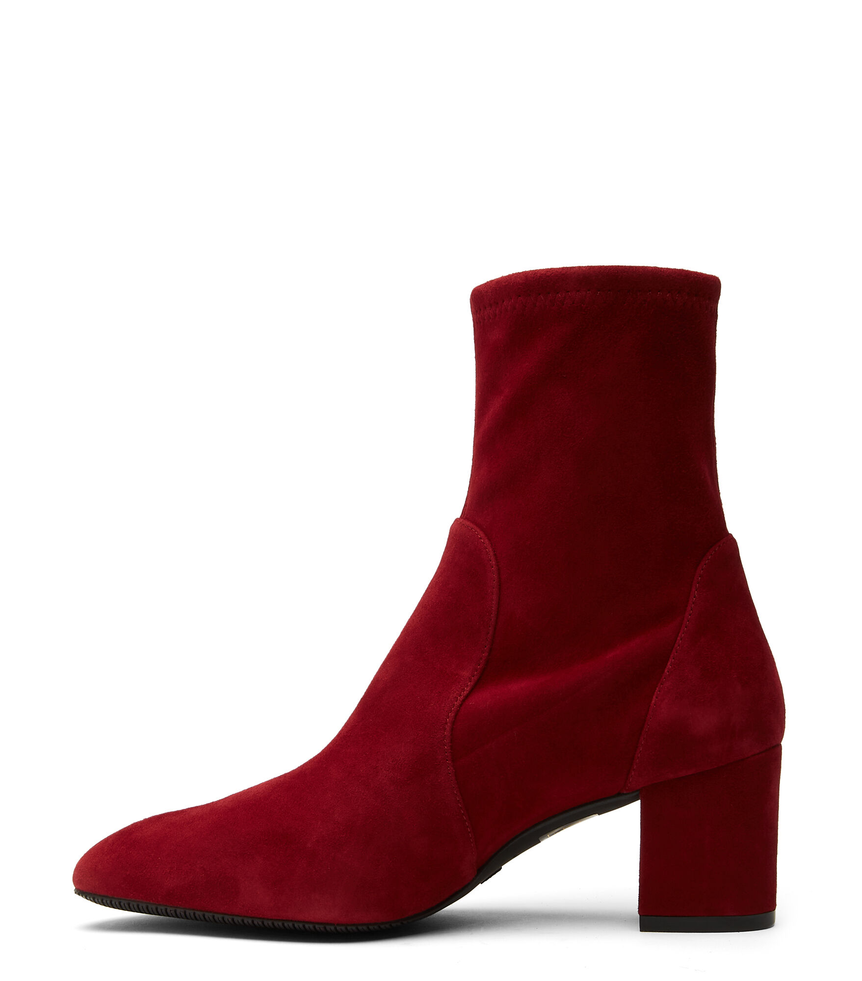 Stuart weitzman red velvet boots hot sale