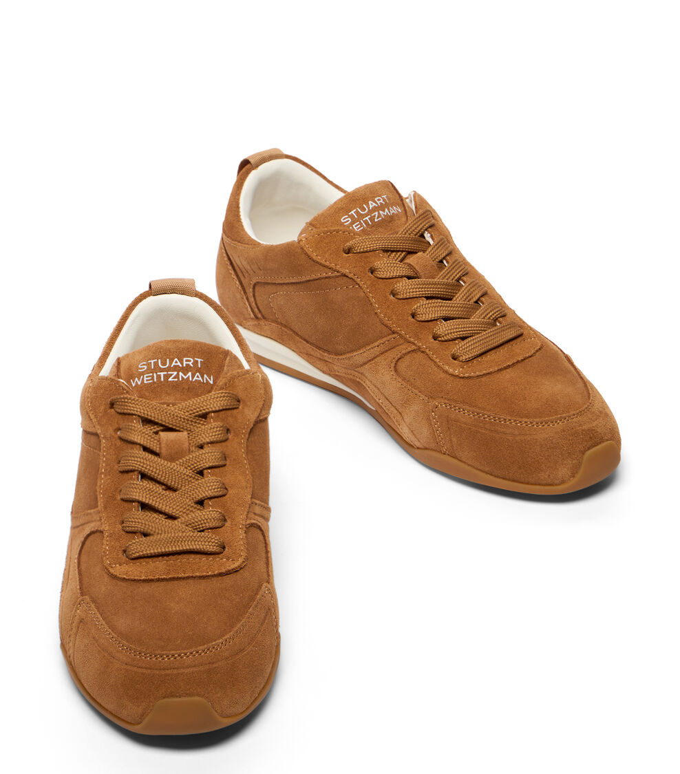 Stuart Weitzman SW SCOUT SNEAKER CAMEL SM626SUECAM