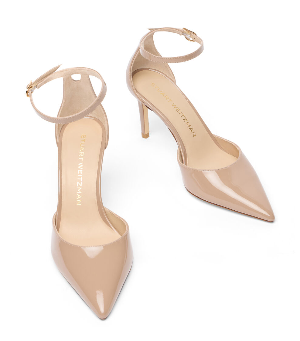 Stuart Weitzman STUART POWER STRAP 85 FAWN SM491PATFWN