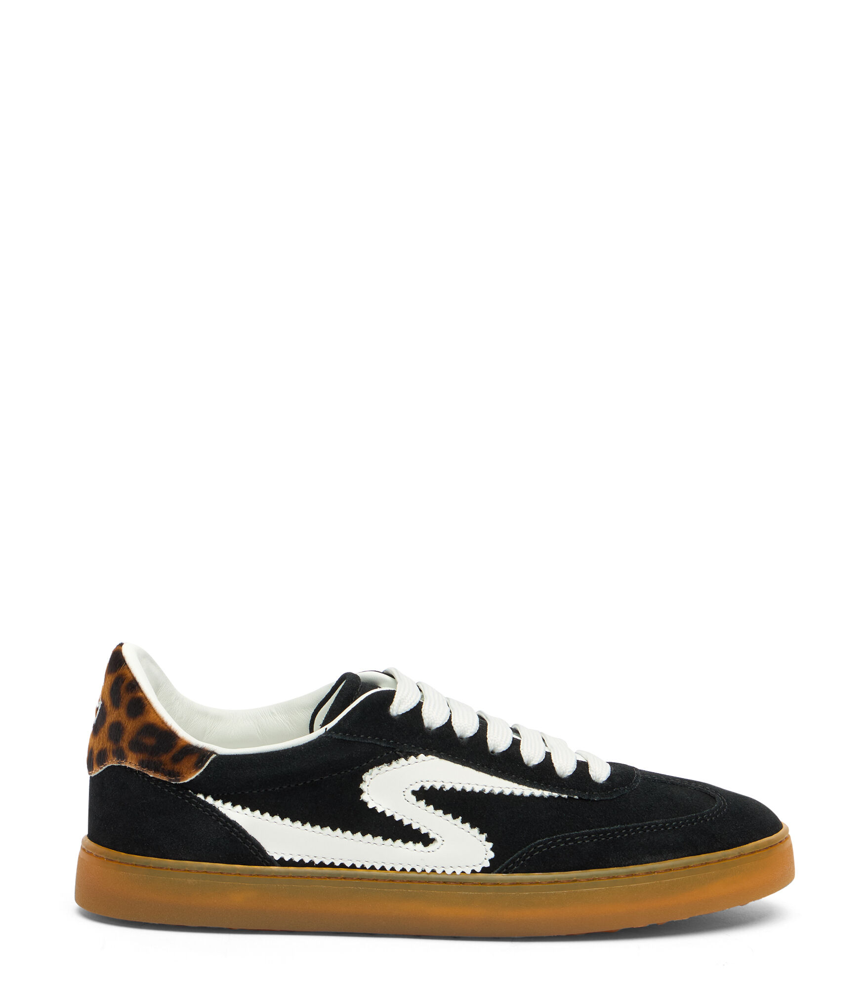 SW RUNAROUND SNEAKER, SNEAKERS, //, SUEDE/CALF LEATHER/LEOPARD HAIR CALF - Stuart Weitzman - Modalova