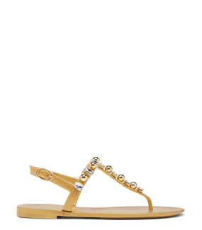 Stuart Weitzman GOLDIE CRYSTAL JELLY GOLD SA798MEBGLD