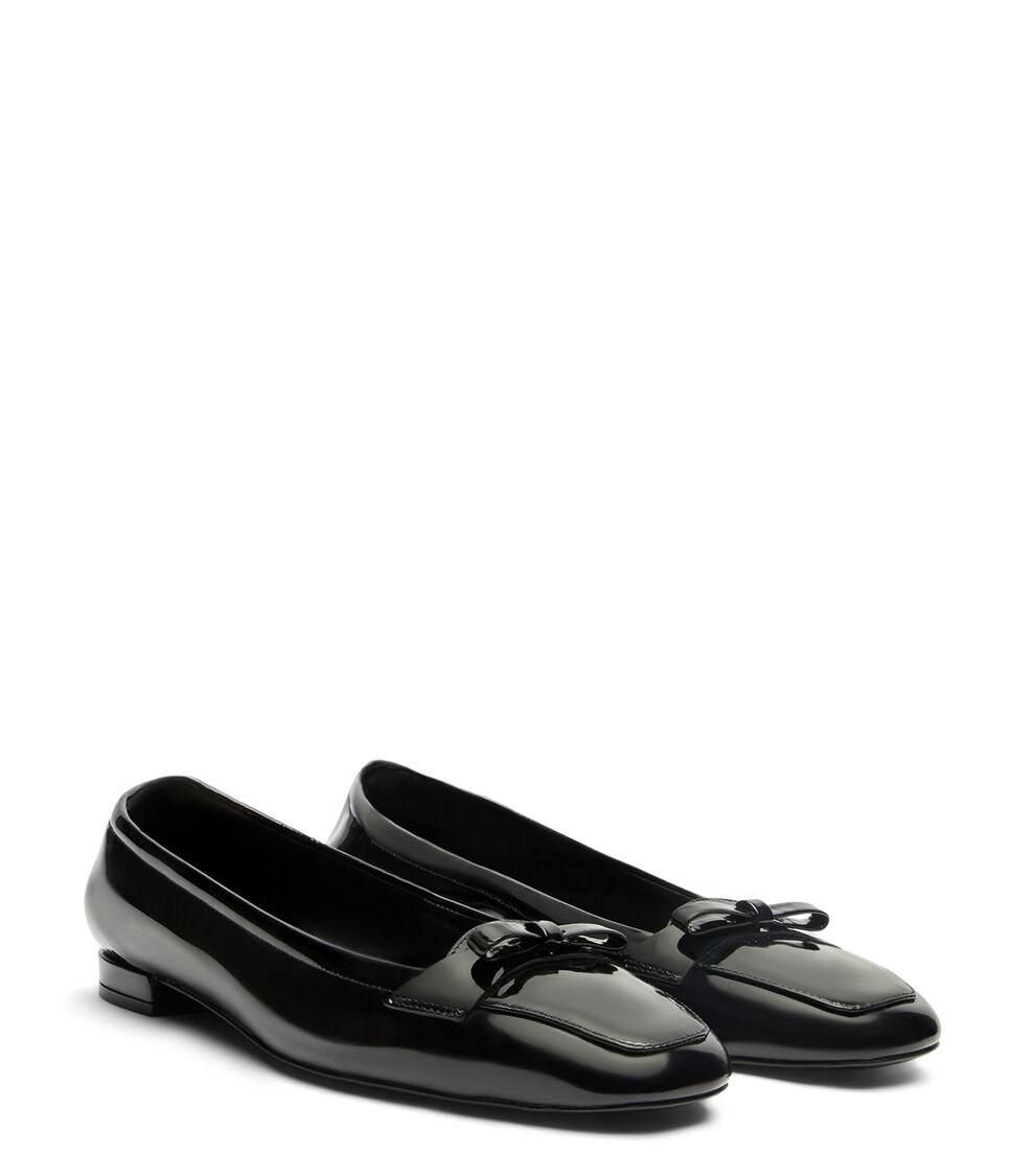 Stuart Weitzman TULLY LOAFER BLACK SI485PATBLK