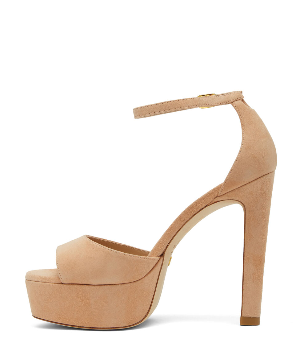 Stuart Weitzman DISCOPLATFORM SANDAL GINGER SA579SUEGIN