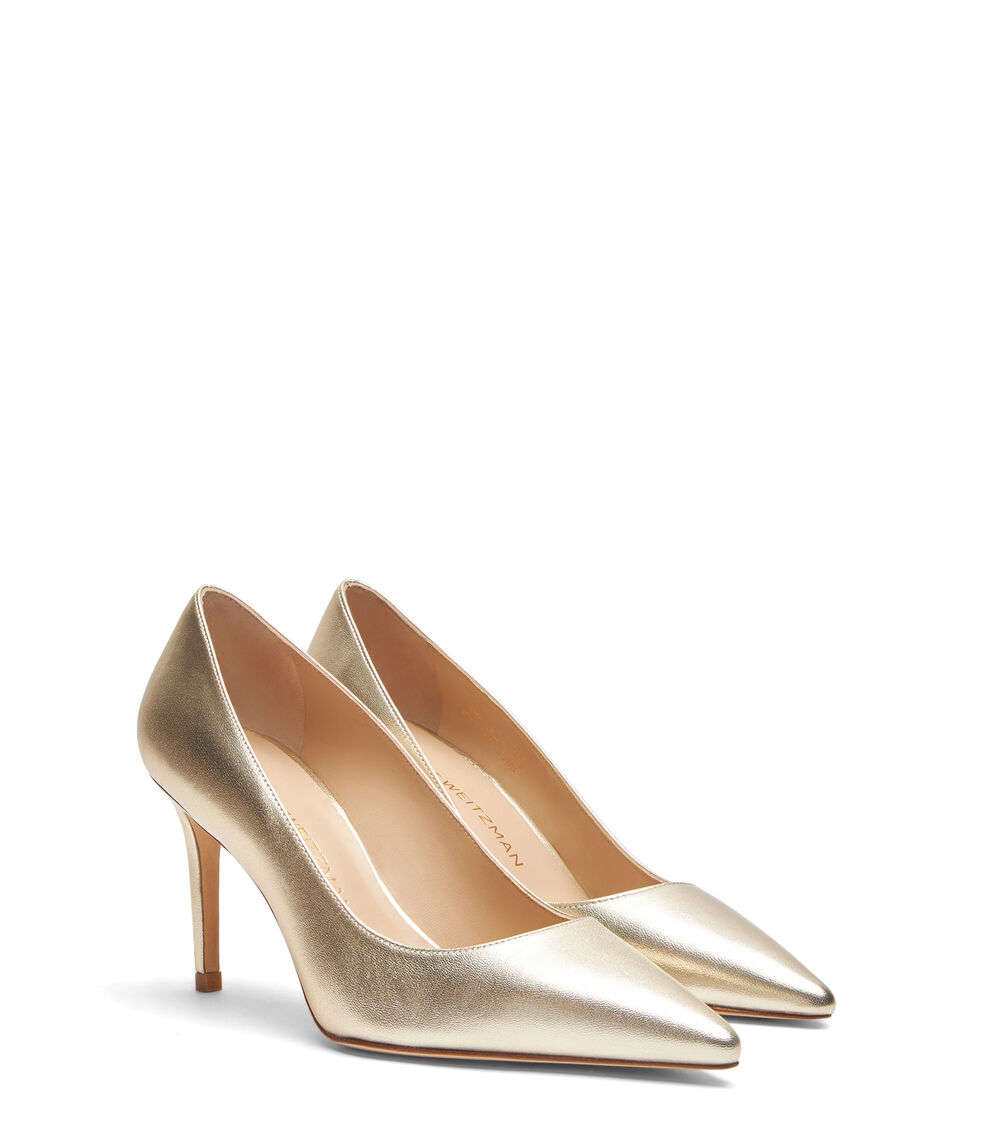 Stuart Weitzman STUART 85 PUMP LIGHT GOLD SD465LIDLIO