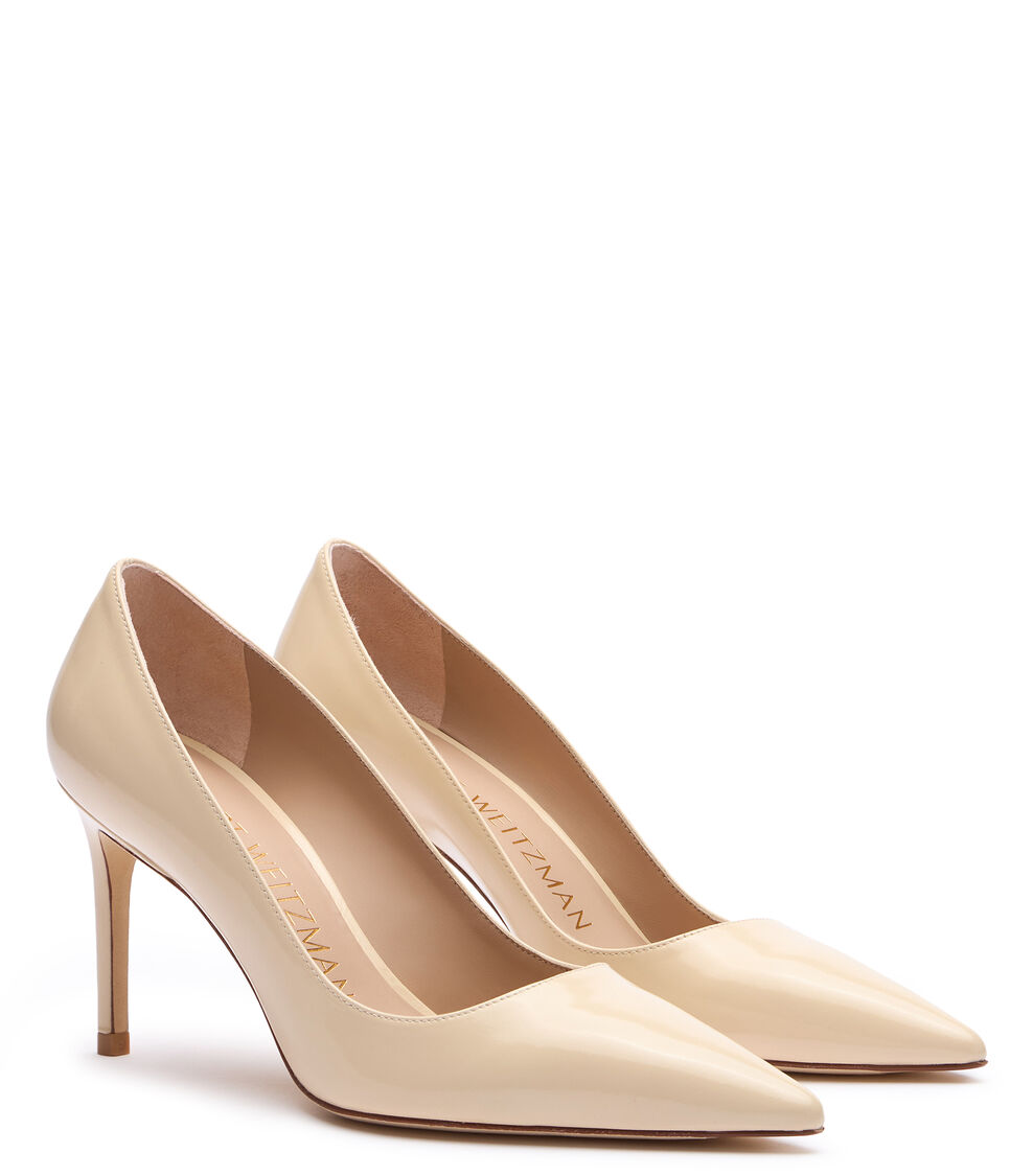 Stuart Weitzman STUART 85 PUMP ALABASTER SG744GLFAYI