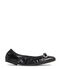 Stuart Weitzman SW BOW BALLET FLAT BLACK SF506PIIBLK