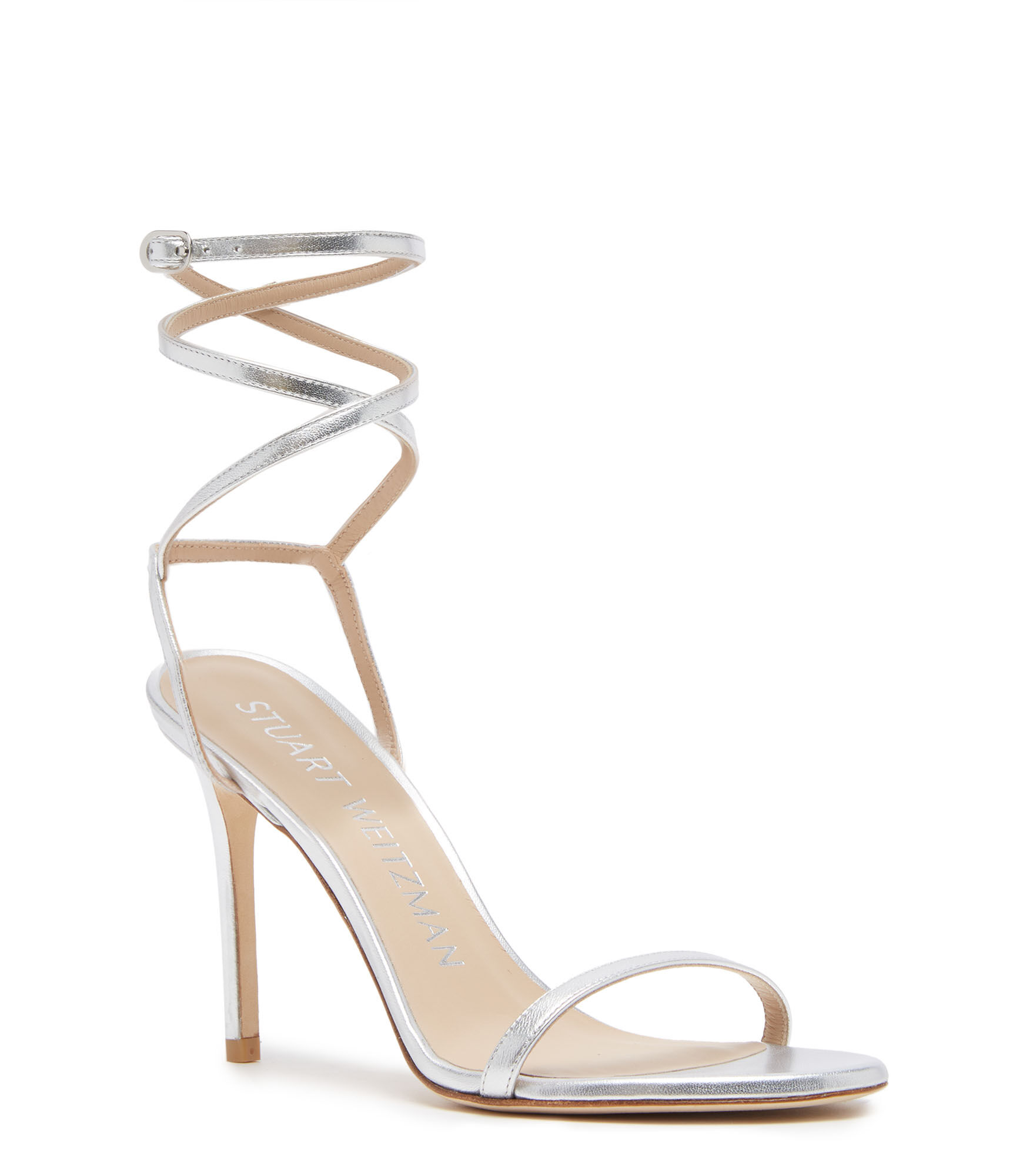 Stuart weitzman silver sandals shop