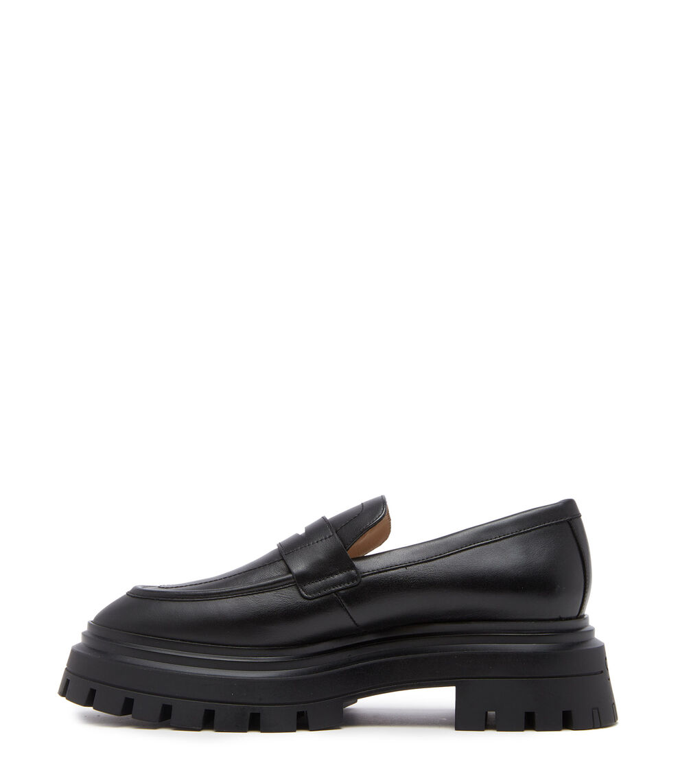 Stuart Weitzman BEDFORD LOAFER BLACK SC750CHIBLK