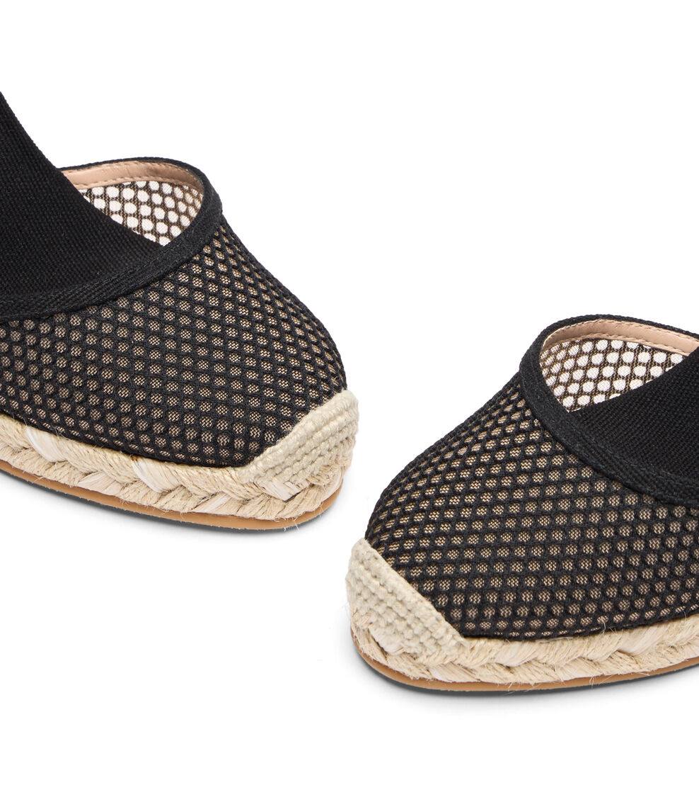Stuart Weitzman MARGUERITA BLACK/BLACK/NATURAL SK889NEUXZJ