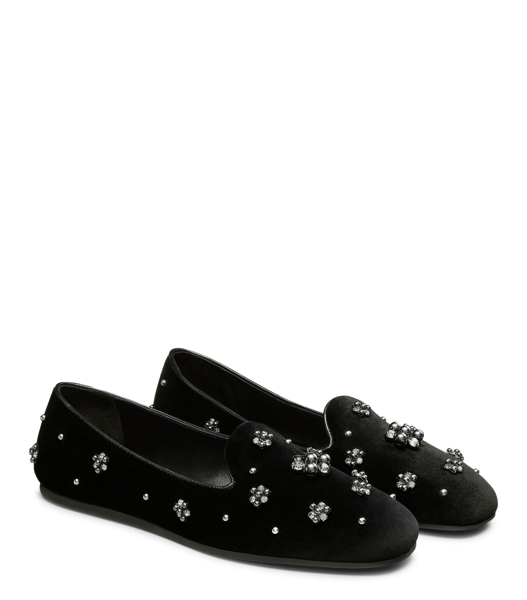 POPPY LOAFER in BLACK/GRAPHITE/BLACK for Women | Stuart Weitzman®