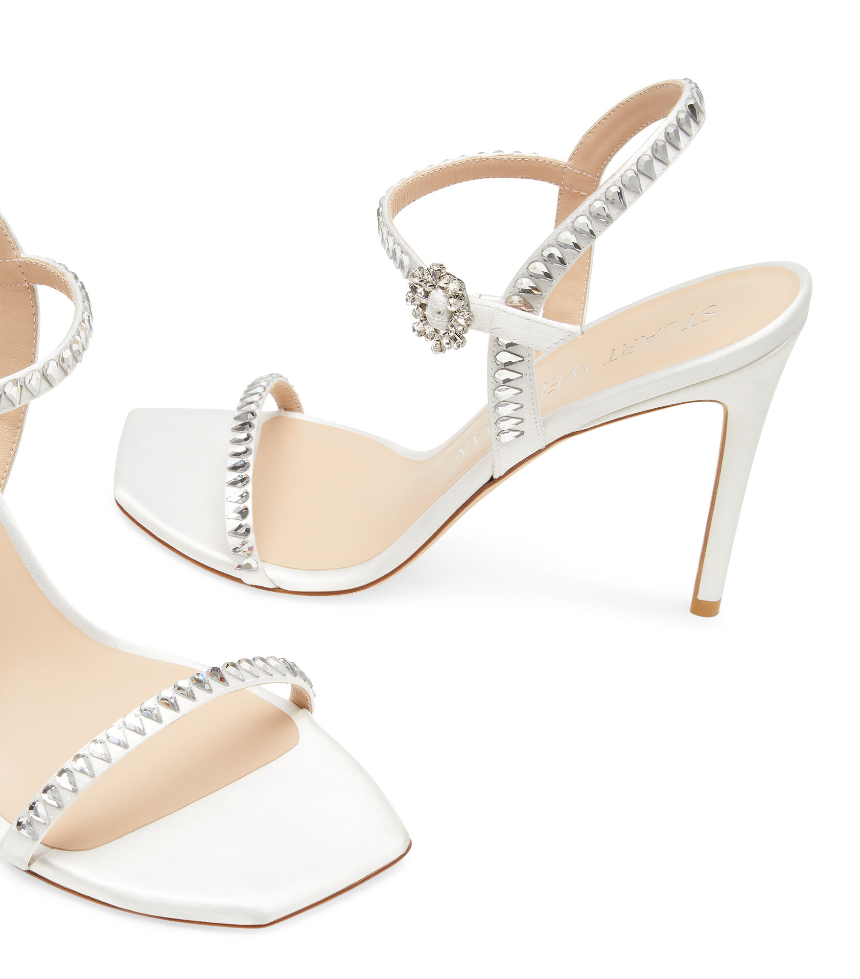 Stuart weitzman discount white heels
