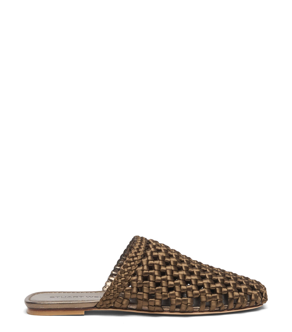 Stuart Weitzman MARINA MULE GOLDEN OLIVE SN710KOTVC5