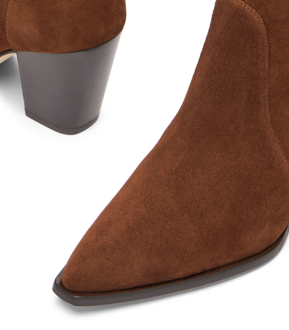 Stuart Weitzman JOLENE BOOTIE DEEP COFFEE/MARRON VINO SM507HFUYJX