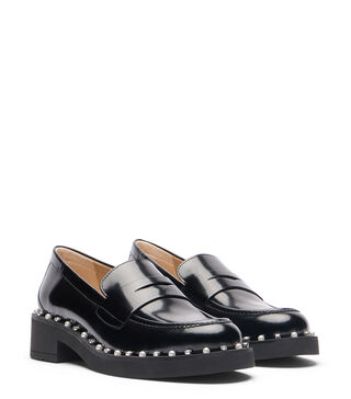 REVERIE LOAFER in BLACK for Women | Stuart Weitzman® display picture 1