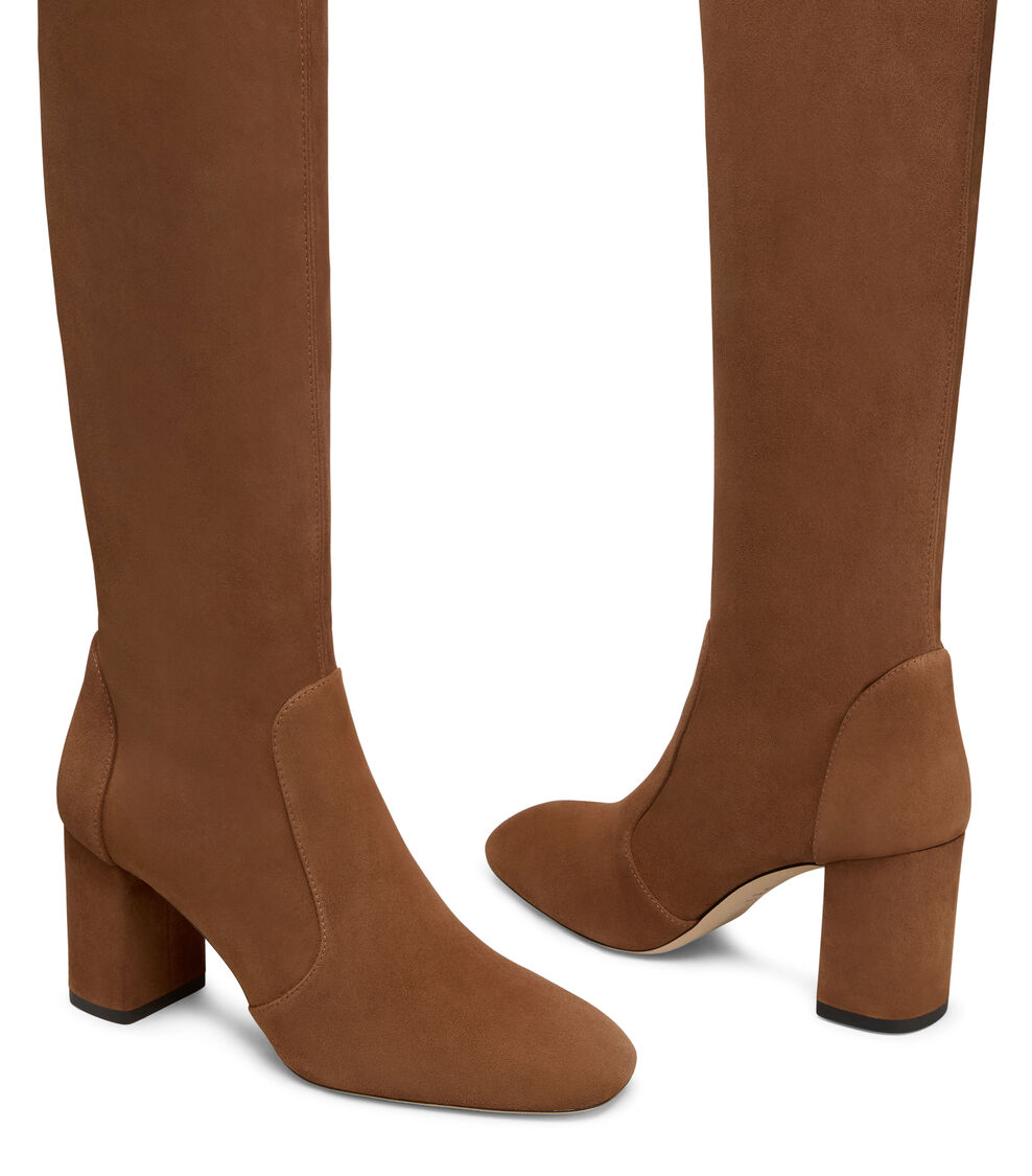 Stuart Weitzman LUCIE BOOT 75 TOASTED ALMOND SN075SUSQPI