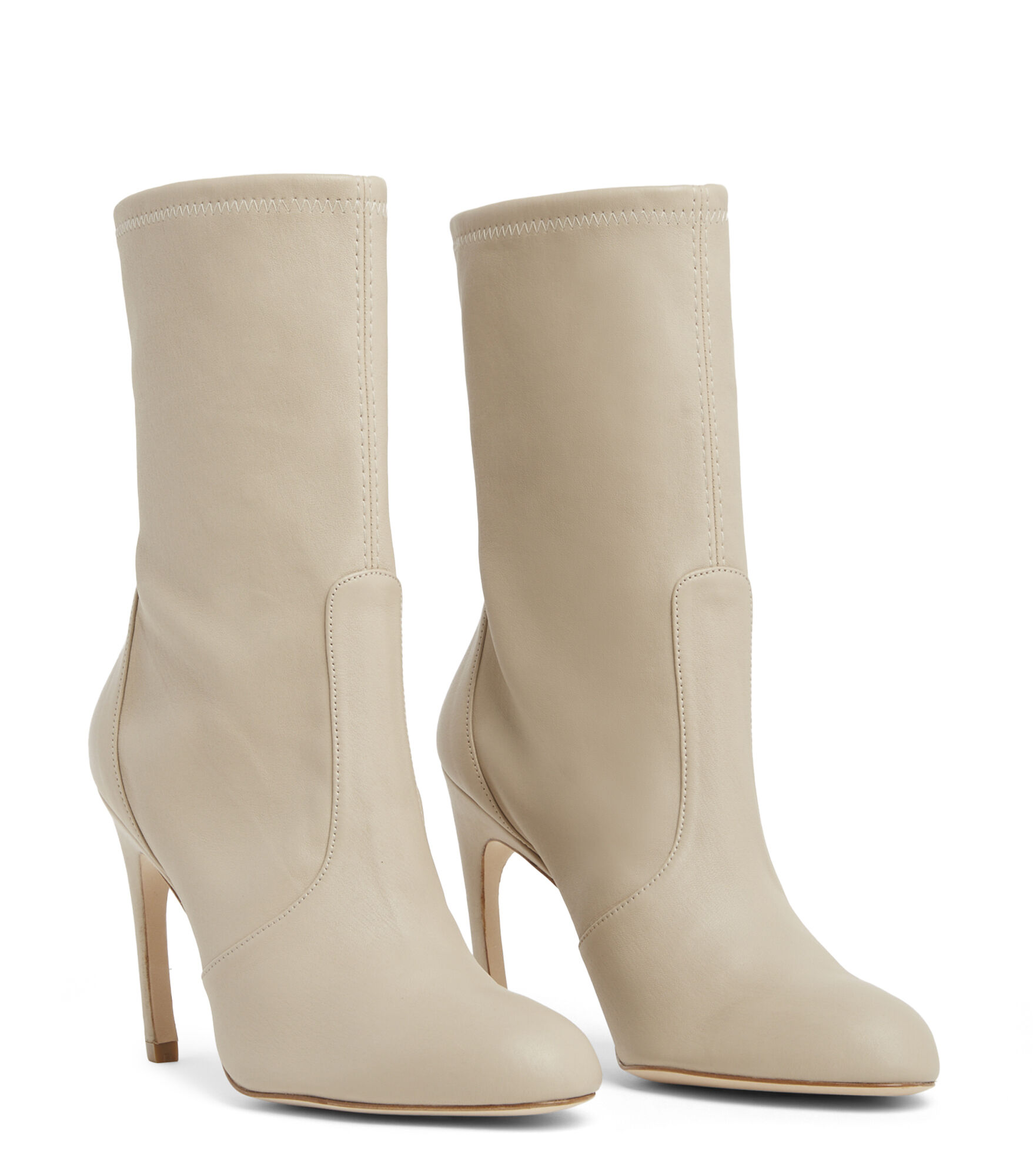 LUXECURVE 100 STRETCH BOOTIE in DUNE for Women Stuart Weitzman
