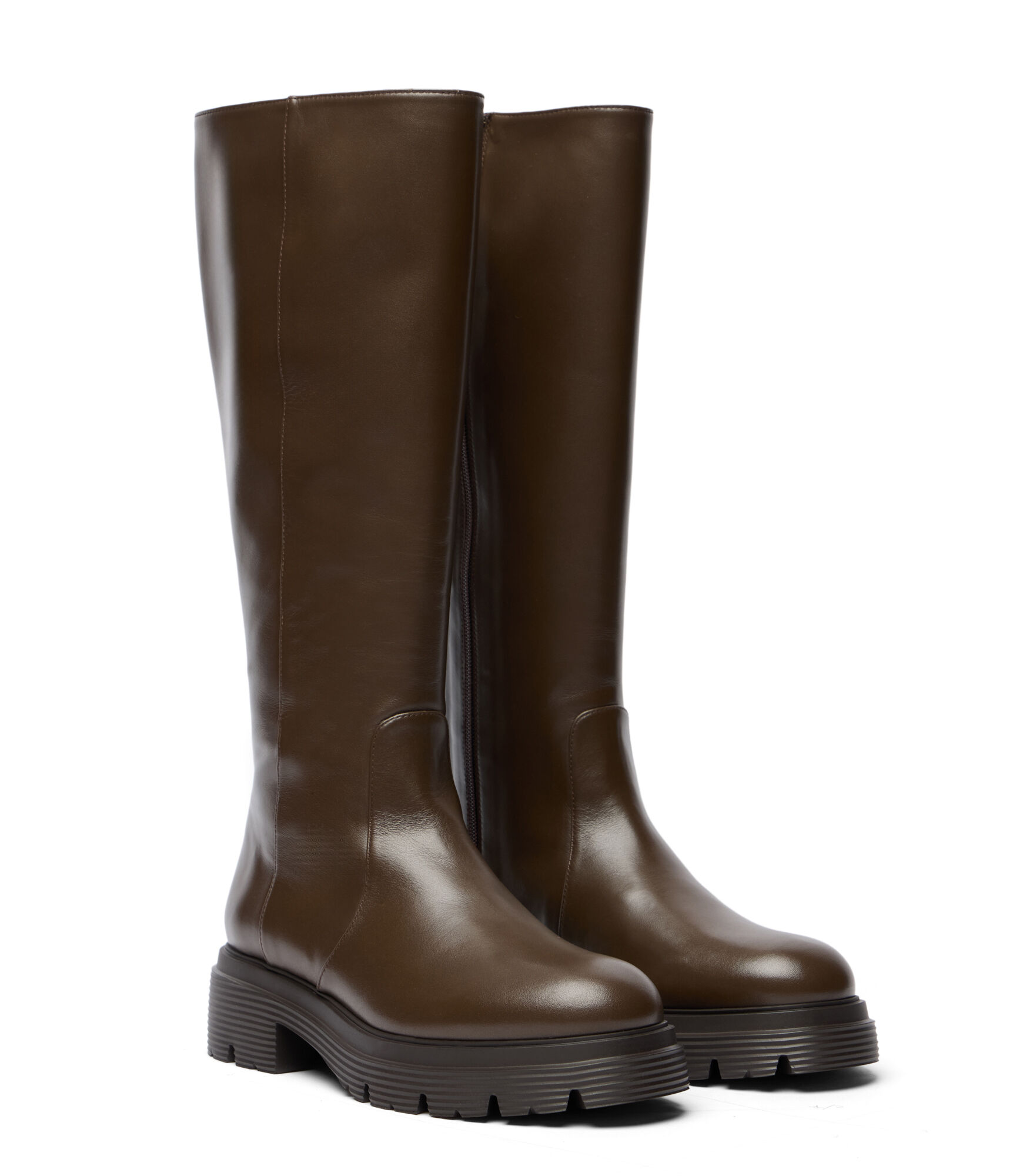 HUDSON LITE ZIP BOOT in WALNUT for Women | Stuart Weitzman®