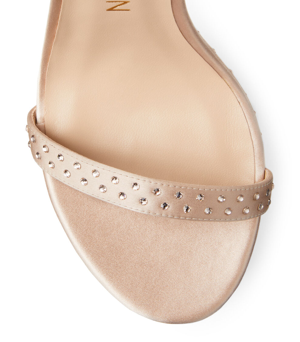Stuart Weitzman NUDISTCURVE HOLLYWOOD SHINE SANDAL MARR&Oacute;N ADOBE SB851SAYUK4