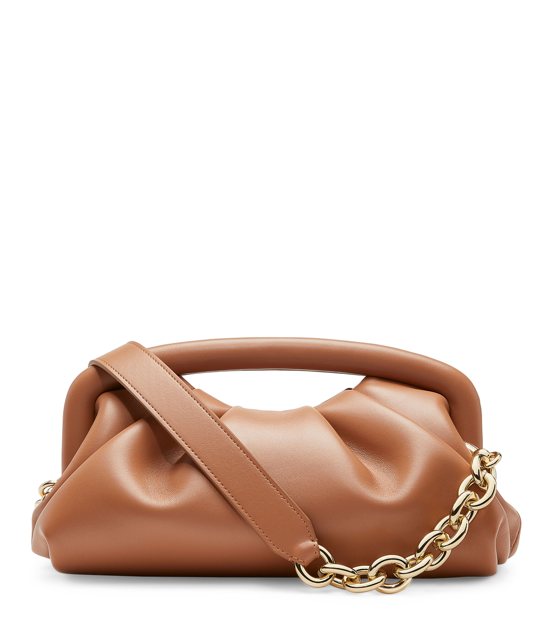 THE MODA FRAME POUCH in TAN for Women Stuart Weitzman
