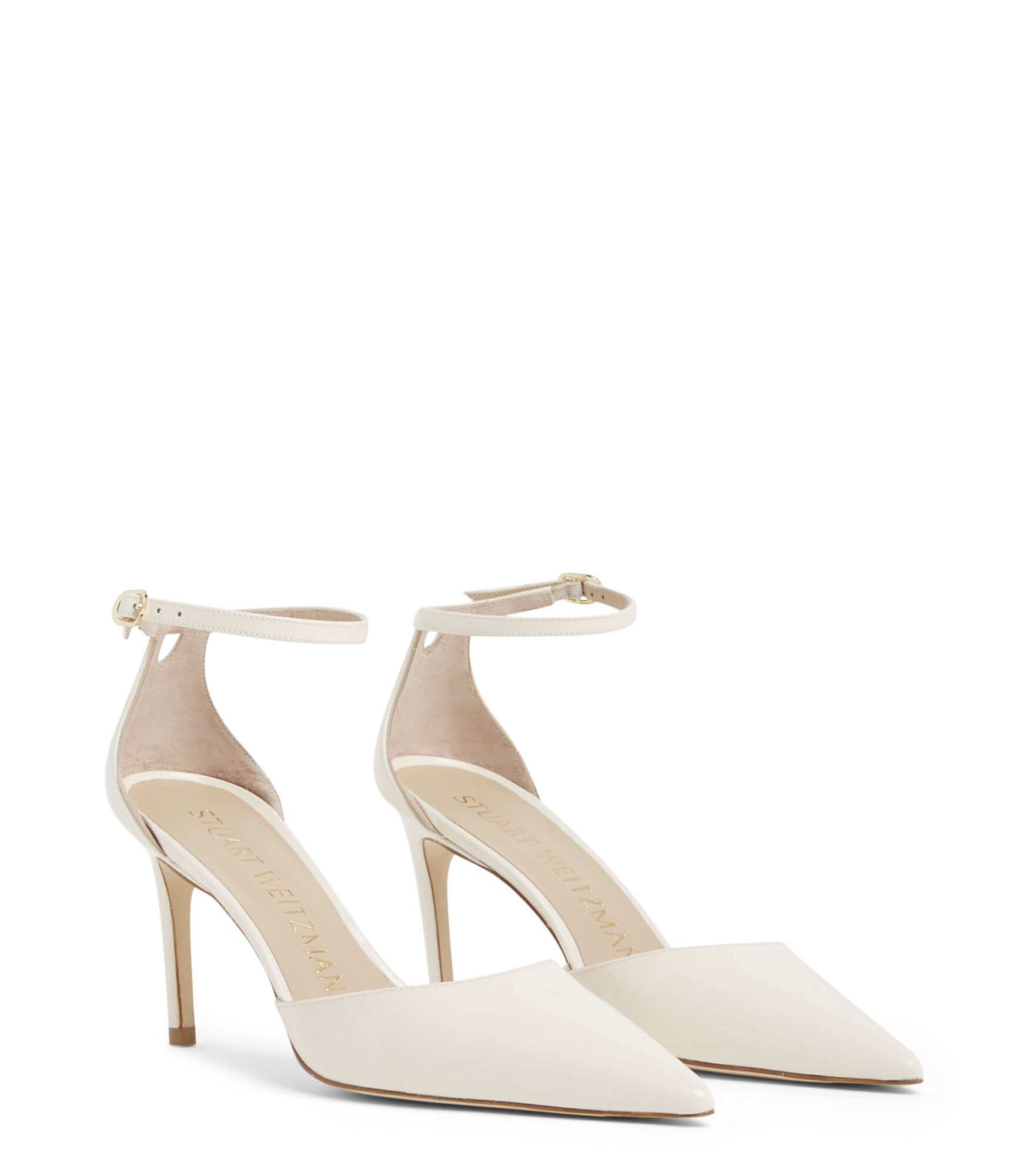 Stuart weitzman hot sale white pumps
