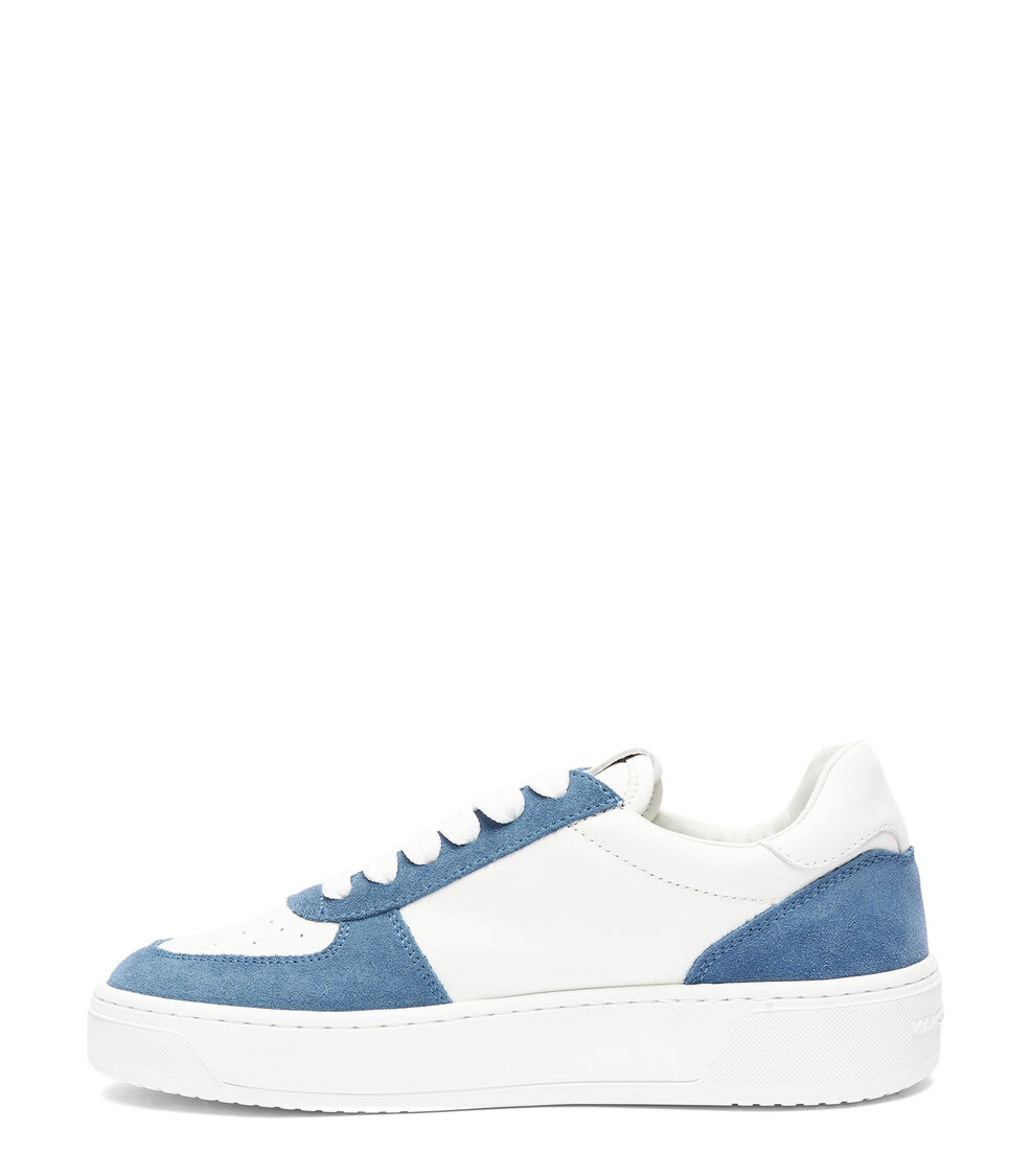 Stuart Weitzman SW COURTSIDE MONOGRAM SNEAKER WHITE/BLUE STEEL SH308CADWPI
