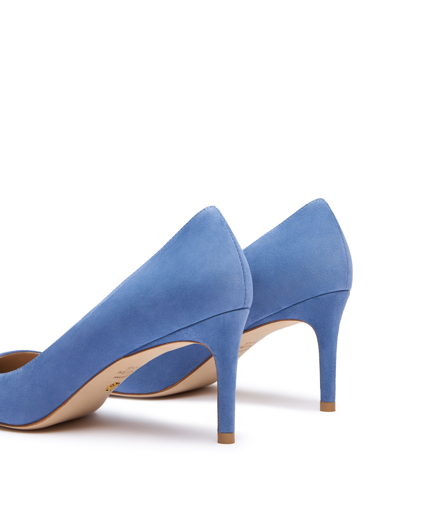 Stuart weitzman blue suede pumps hot sale