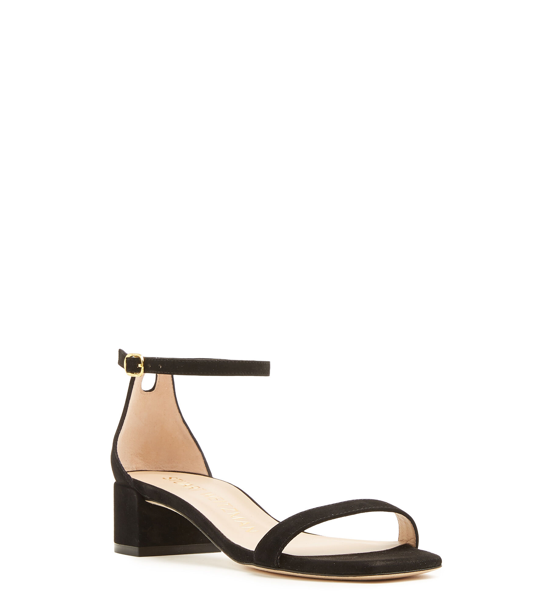 NUDISTCURVE 35 BLOCK SANDAL in BLACK for Women | Stuart Weitzman®