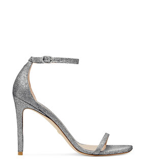 Stuart Weitzman NUDISTCURVE 100 SANDAL SILBER SA176NENSLV