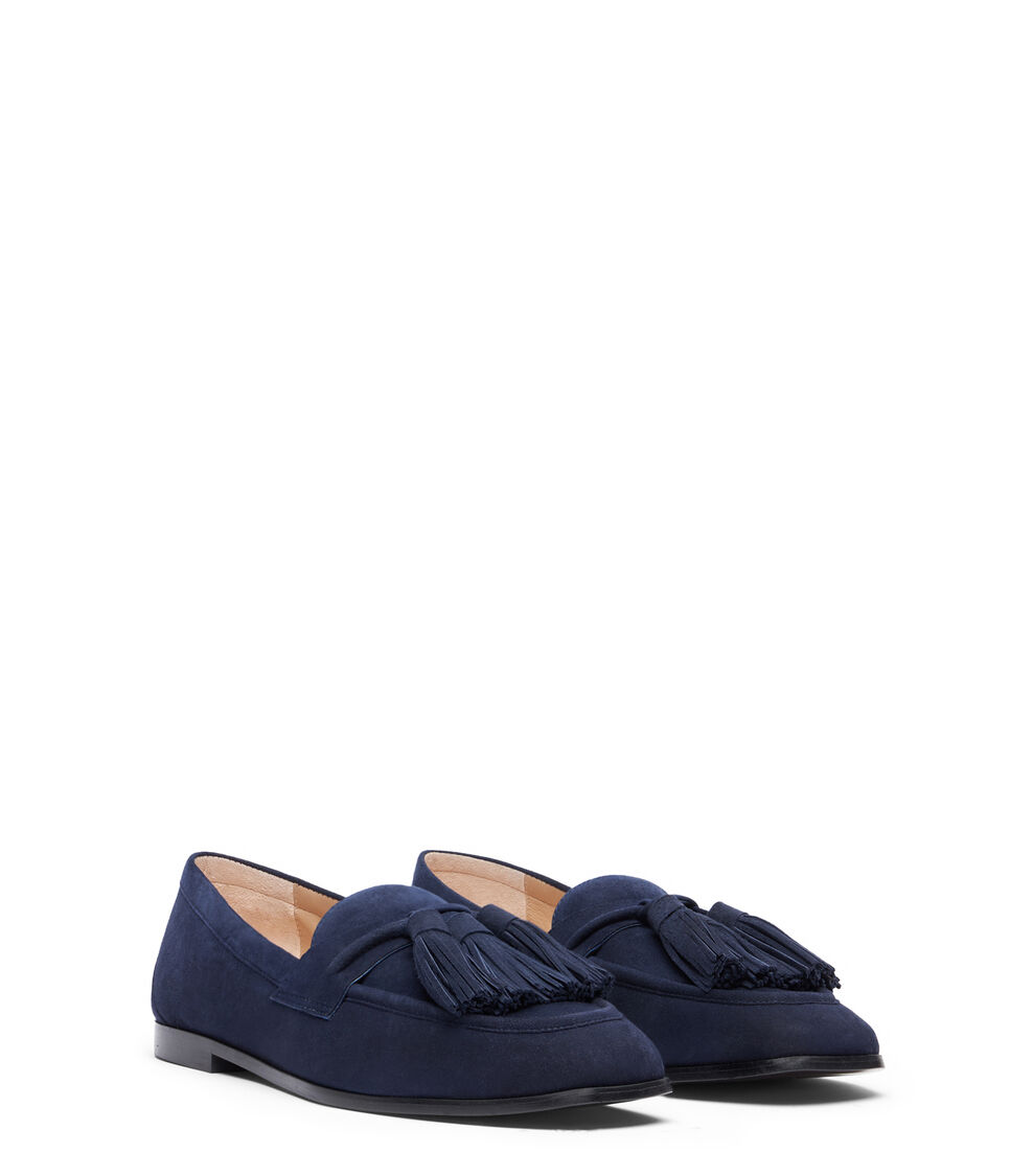 Stuart Weitzman LINDI TASSEL LOAFER NICE BLUE SI696SUEN6G