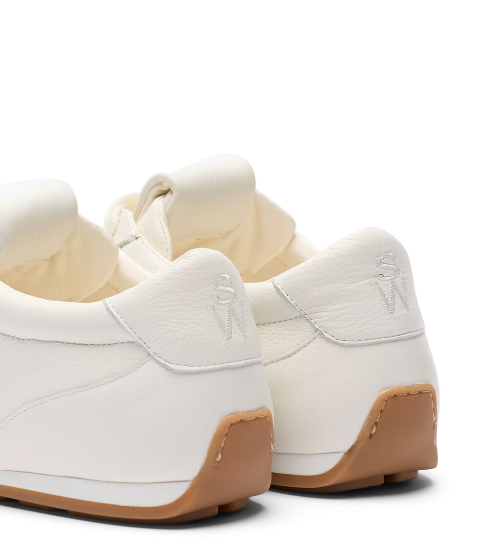 Stuart Weitzman COLTON SLEEK SNEAKER WHITE SN246LARWHT