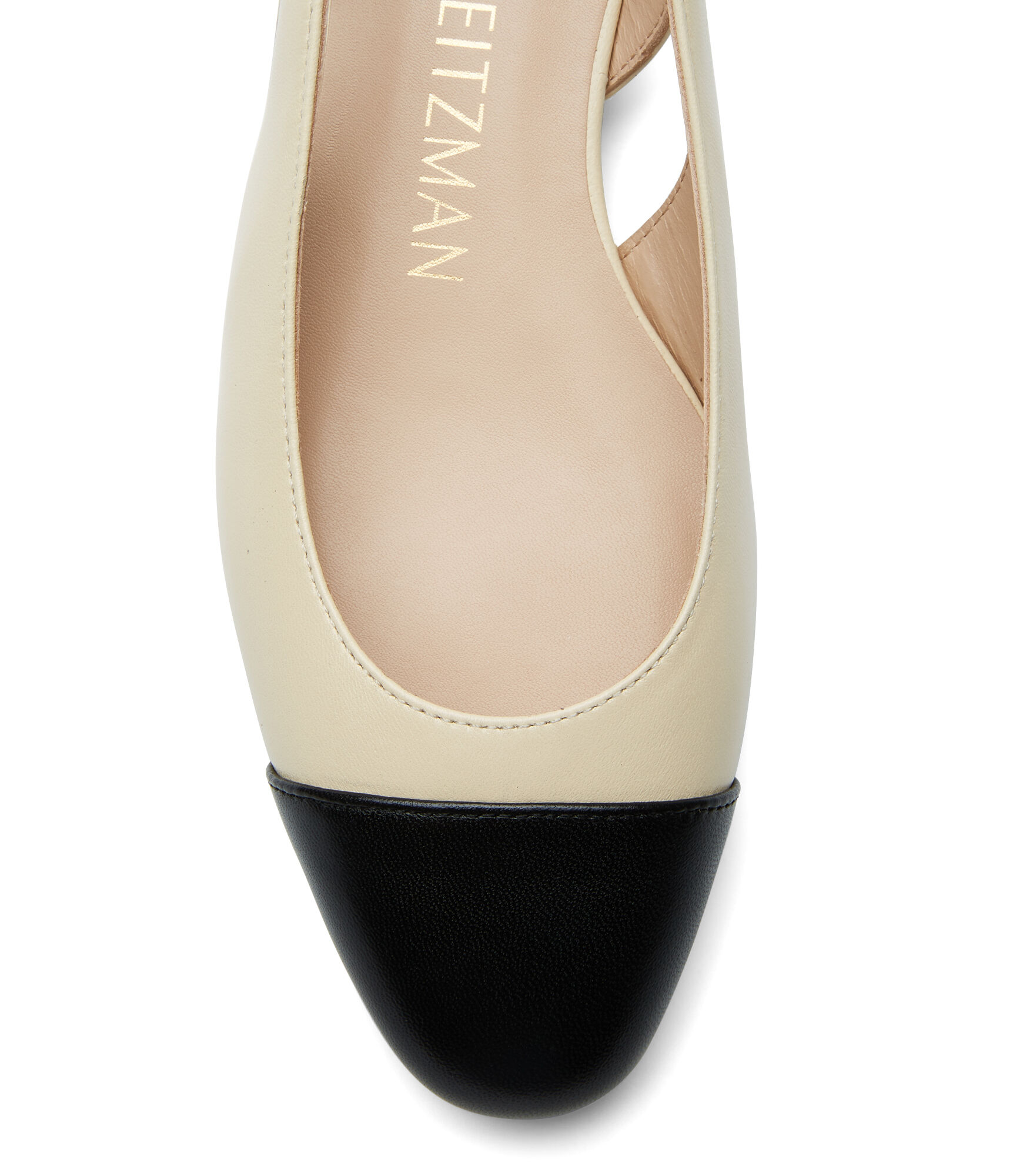 PEARL SLINGBACK in VANILLA BLACK for Women Stuart Weitzman