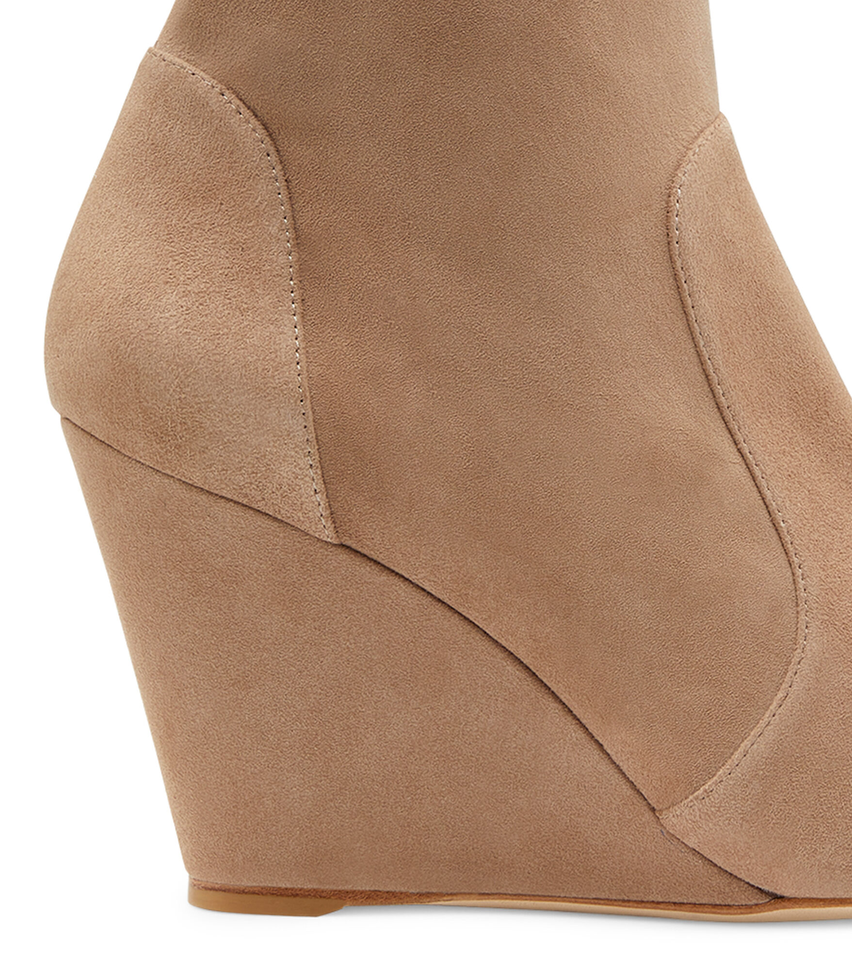 STUART WEDGE 85 SOCK BOOTIE in CASHMERE for Women Stuart Weitzman