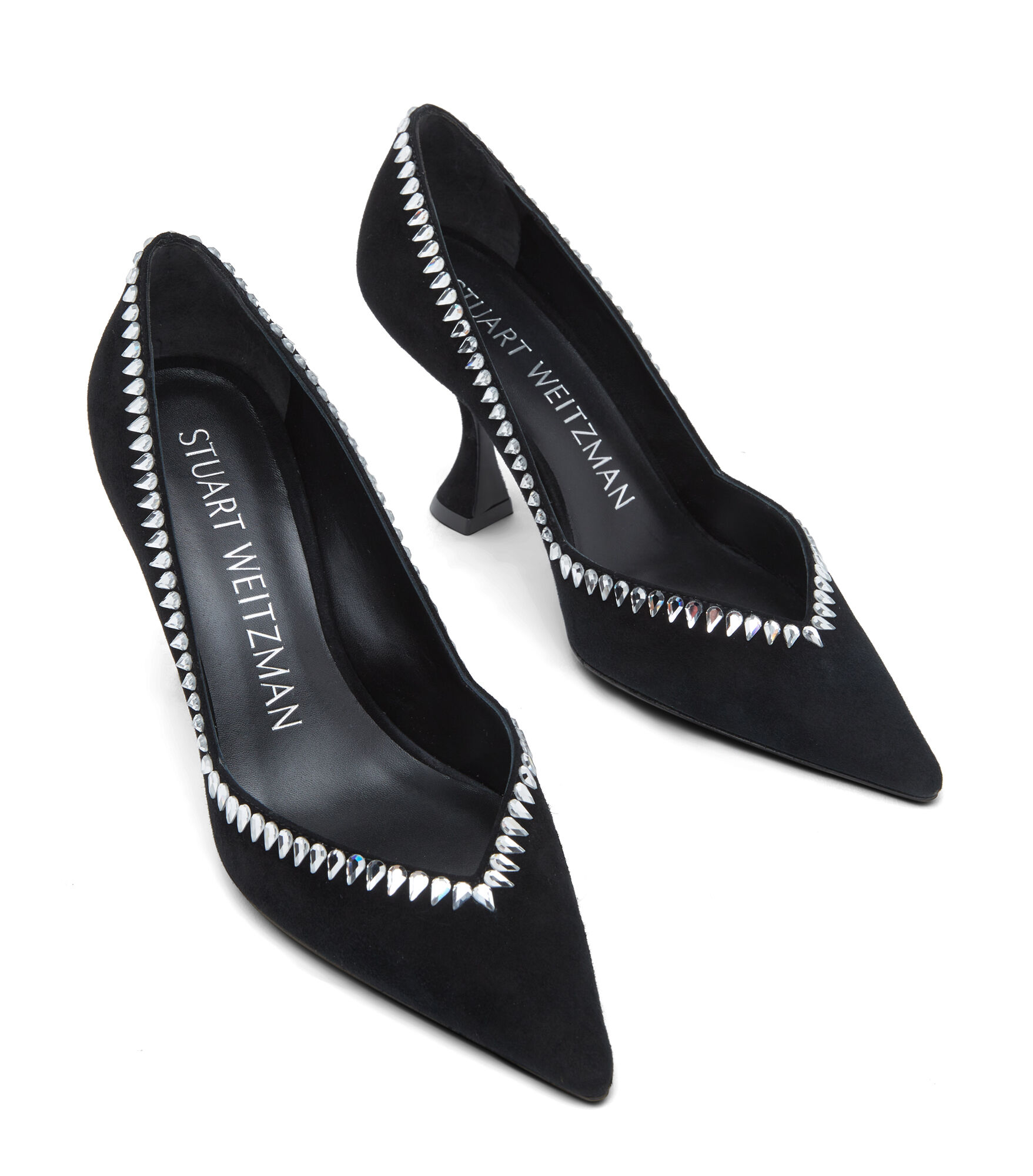 爆売り！ in PUMP 85 XCURVE GEMCUT BLACK Weitzman® Stuart | Women for ボール