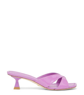 Stuart Weitzman MIAMI XCURVE 50 SLIDE LILAC SD965PATLIL