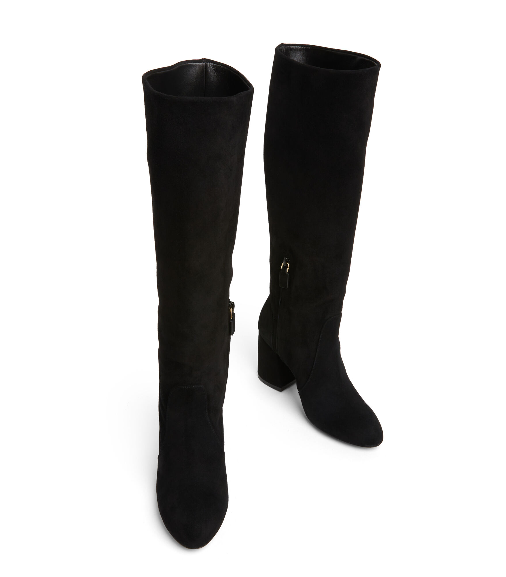 FLAREBLOCK 85 SLOUCH BOOT in BLACK for Women | Stuart Weitzman®