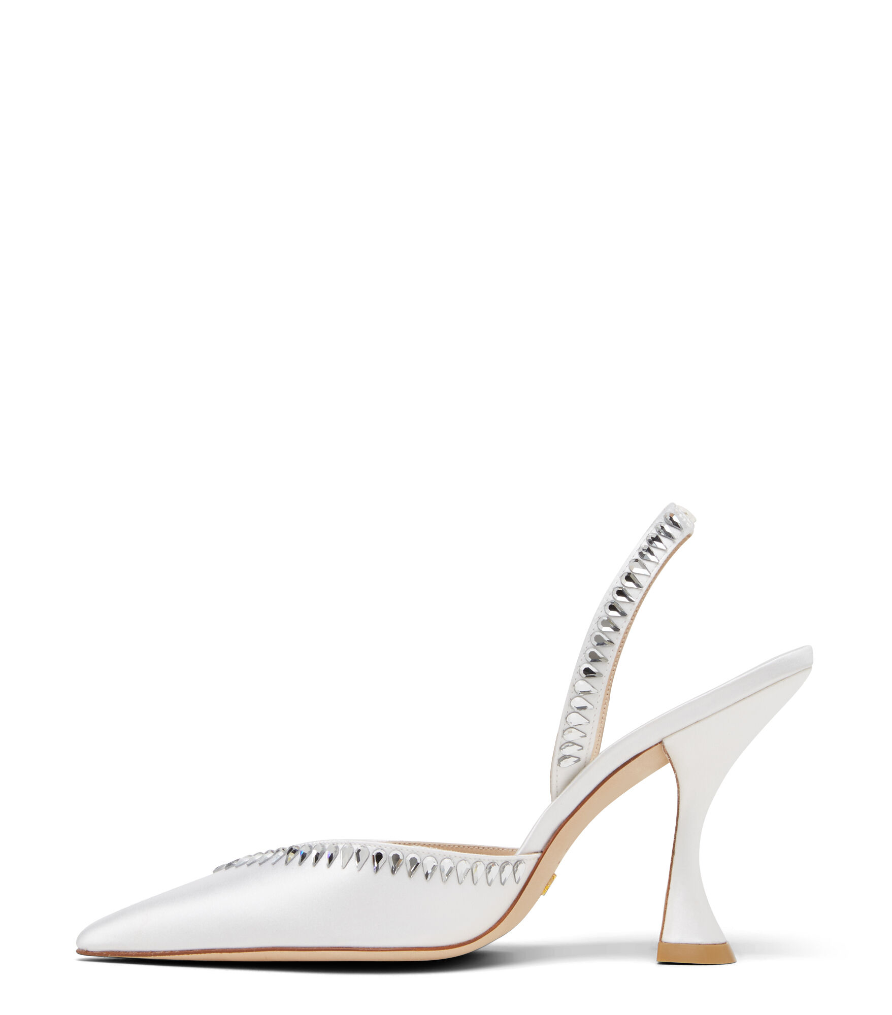 GEMCUT XCURVE 100 SLINGBACK PUMP in WHITE for Women | Stuart Weitzman®