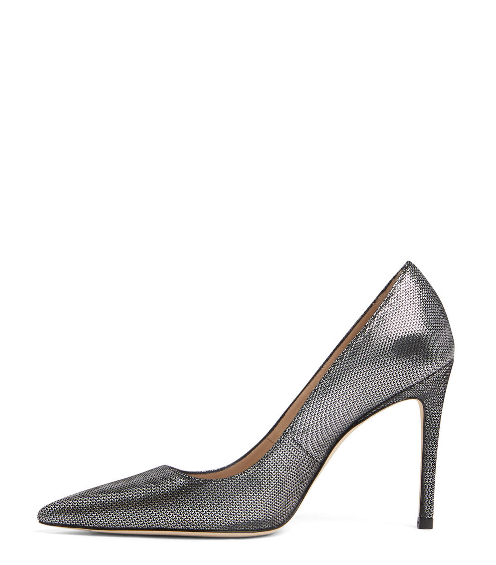 Stuart Weitzman STUART 100 PUMP Stuart Weitzman STUART 100 PUMP ACERO SG243GLUSTE